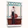 Vogue Framed Art - Elegant 1925 Fashion Illustration Wall Decor