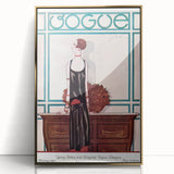 Vogue Framed Art - Elegant 1925 Fashion Illustration Wall Decor
