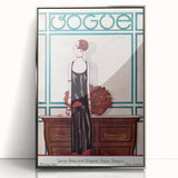 Vogue Framed Art - Elegant 1925 Fashion Illustration Wall Decor