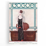 Vogue Framed Art - Elegant 1925 Fashion Illustration Wall Decor
