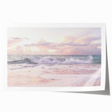 Extra large rolled canvas featuring a floral design in soft pastel shades, suitable for art wall dining room or bathroom.