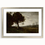 Romanticism Art - A Torrent at Romagnes by Jean-Baptiste-Camille Corot