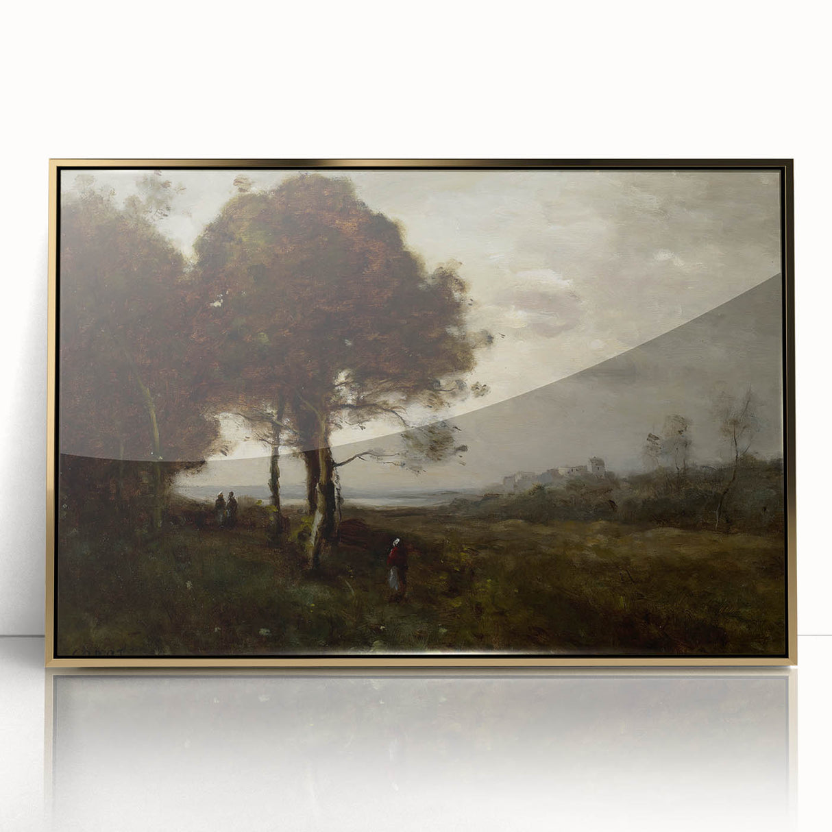 Romanticism Art - A Torrent at Romagnes by Jean-Baptiste-Camille Corot