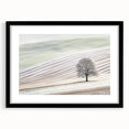 Modern Office Wall Art – Minimalist Nature Landscape with Tree