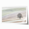 Modern Office Wall Art – Minimalist Nature Landscape with Tree