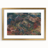 Expressionist Art - Dynamic Horse Herders in Vibrant Landscape