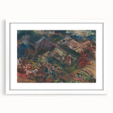 Expressionist Art - Dynamic Horse Herders in Vibrant Landscape