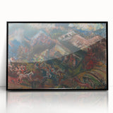 Expressionist Art - Dynamic Horse Herders in Vibrant Landscape