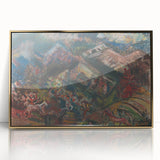 Expressionist Art - Dynamic Horse Herders in Vibrant Landscape