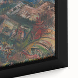 Expressionist Art - Dynamic Horse Herders in Vibrant Landscape