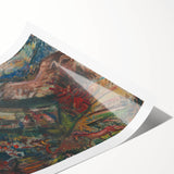 Expressionist Art - Dynamic Horse Herders in Vibrant Landscape