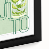 Textured black wall art featuring colorful food and drink motifs on a large framed canvas, suitable for living room decor.