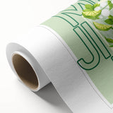 Art deco poster featuring a stylized food and drink motif in pastel shades, ideal for nursery wall art or dining room decor.