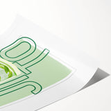 Extra large wall art featuring line art flowers in black on white, rolled print format, ideal for large living room decor.