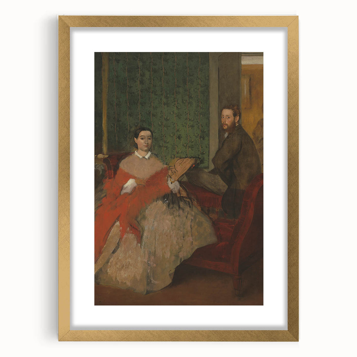 Edmondo and Thérèse Morbilli - Impressionist Portrait by Degas