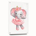 Ballet Elephant Watercolor Print - Playroom Wall Art for Kids