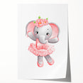 Ballet Elephant Watercolor Print - Playroom Wall Art for Kids