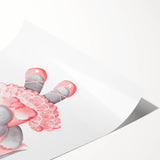 Ballet Elephant Watercolor Print - Playroom Wall Art for Kids