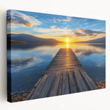 Landscape bridge canvas artwork showcasing a serene natural scene with vibrant colors and intricate details, perfect for home decor or artistic display.