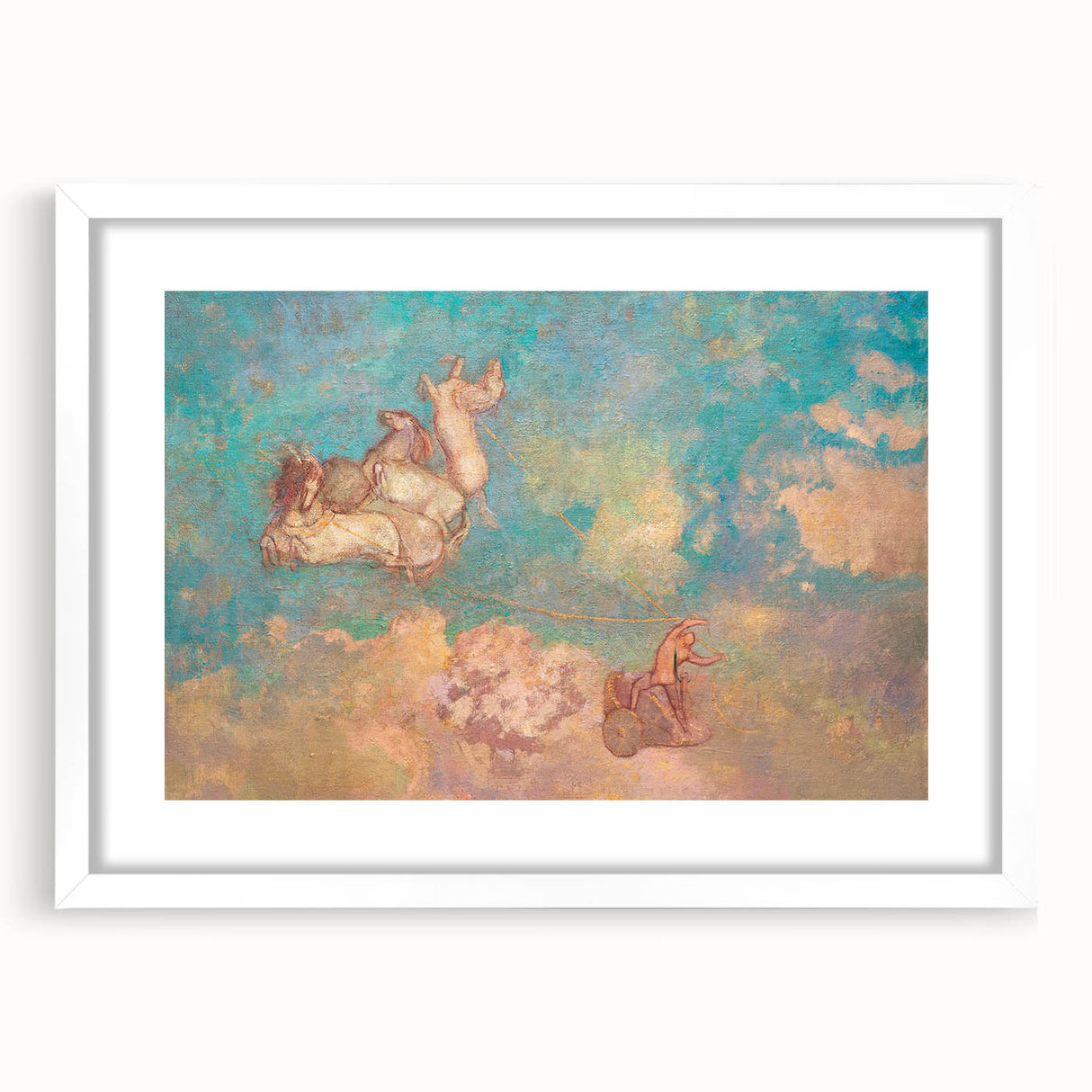 Chariot of Apollo Modern Wall Art - Ethereal Contemporary Decor Accent