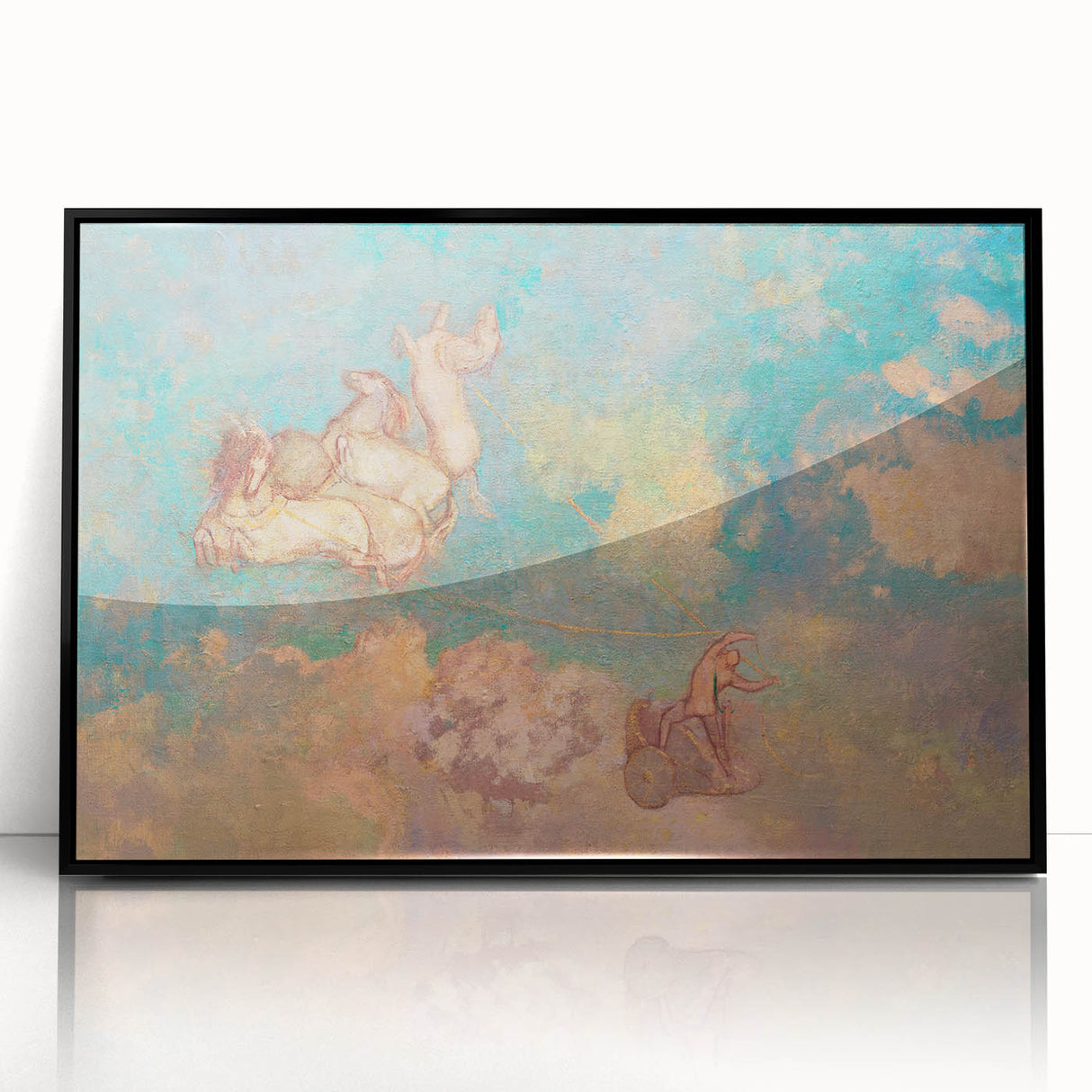 Chariot of Apollo Modern Wall Art - Ethereal Contemporary Decor Accent