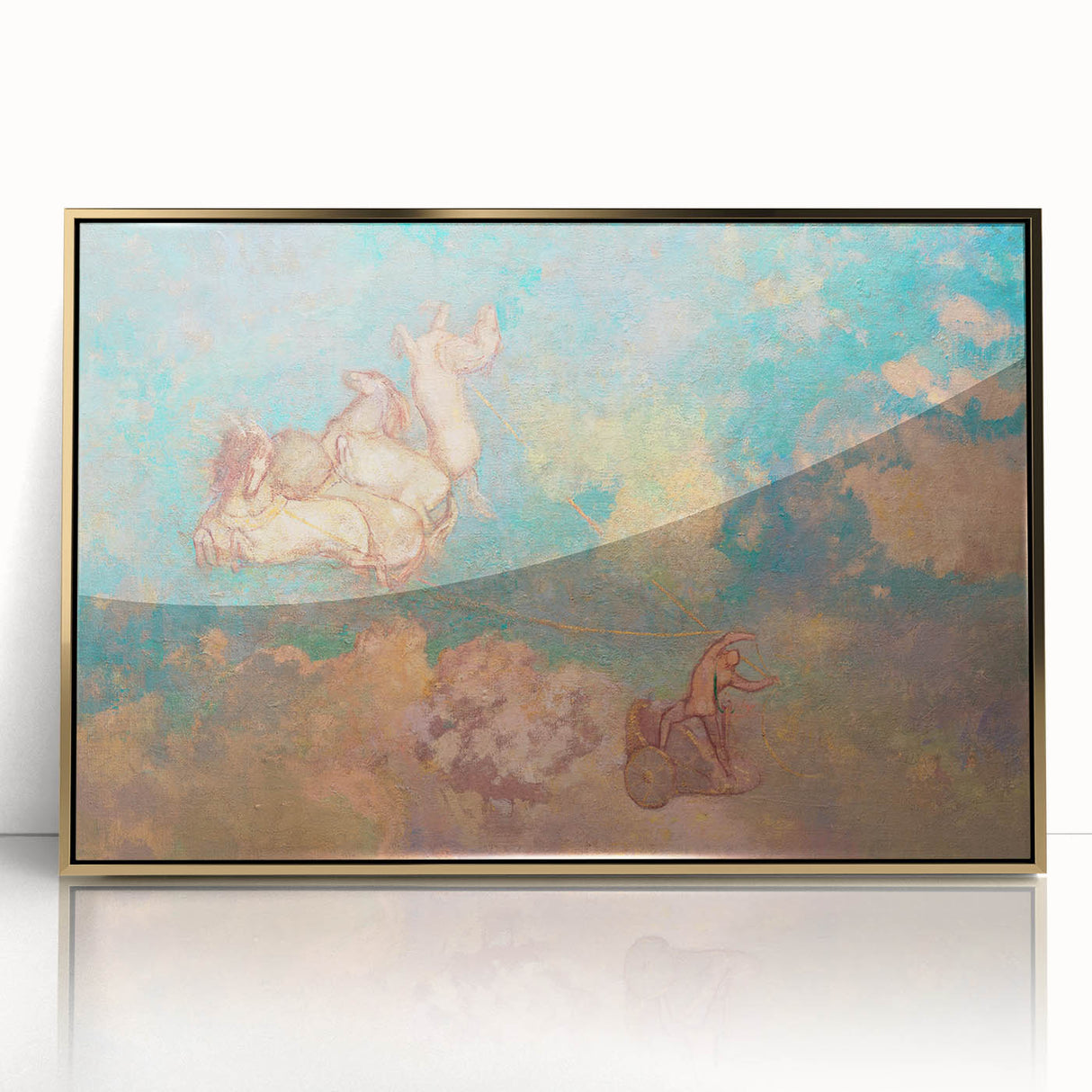 Chariot of Apollo Modern Wall Art - Ethereal Contemporary Decor Accent