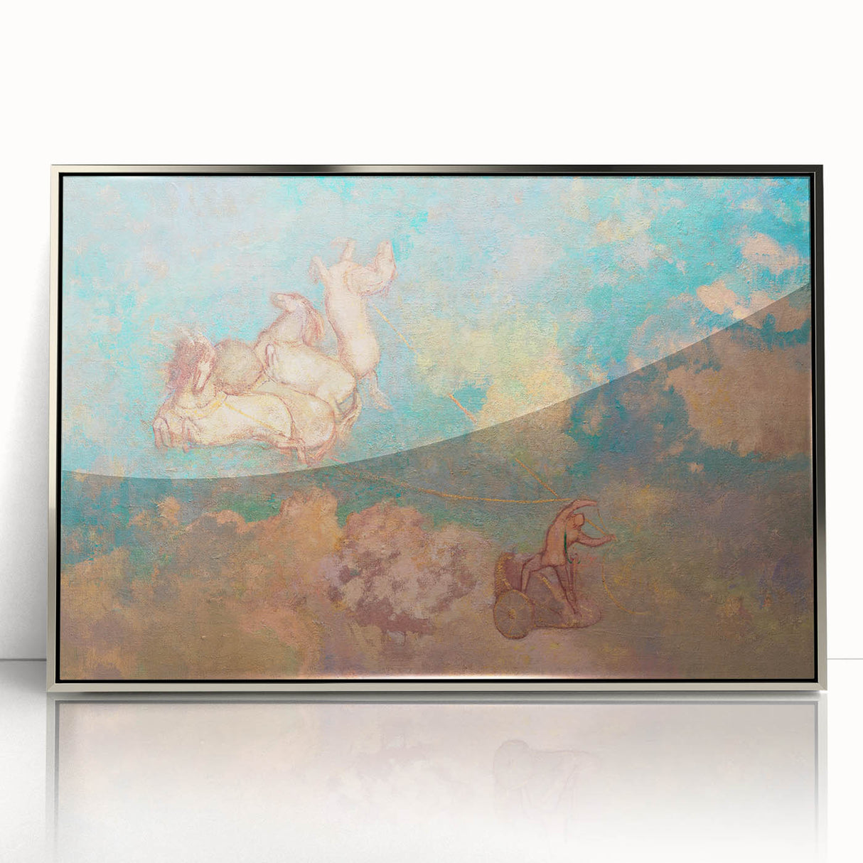 Chariot of Apollo Modern Wall Art - Ethereal Contemporary Decor Accent