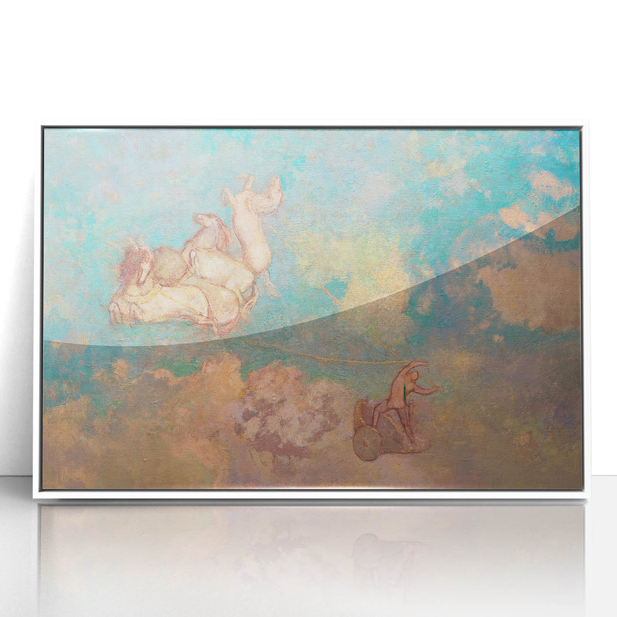 Chariot of Apollo Modern Wall Art - Ethereal Contemporary Decor Accent