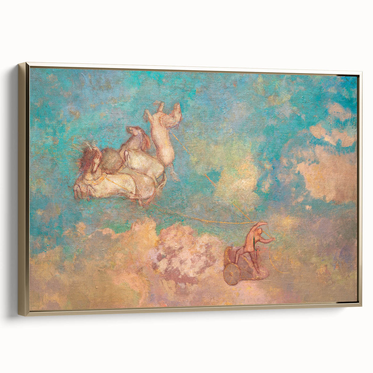 Chariot of Apollo Modern Wall Art - Ethereal Contemporary Decor Accent
