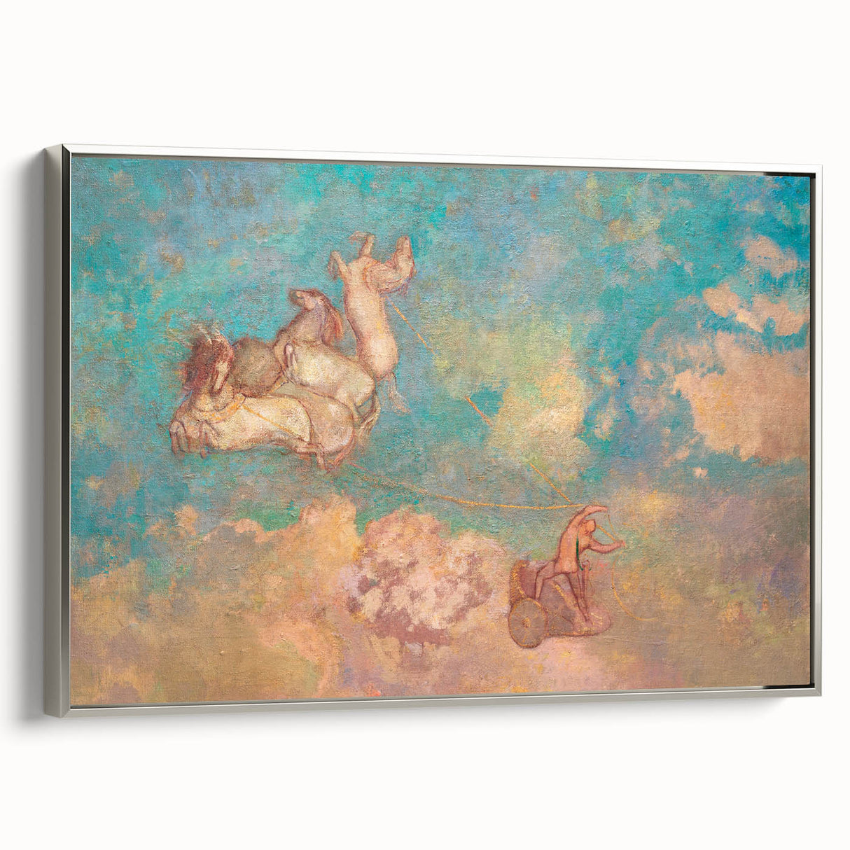 Chariot of Apollo Modern Wall Art - Ethereal Contemporary Decor Accent