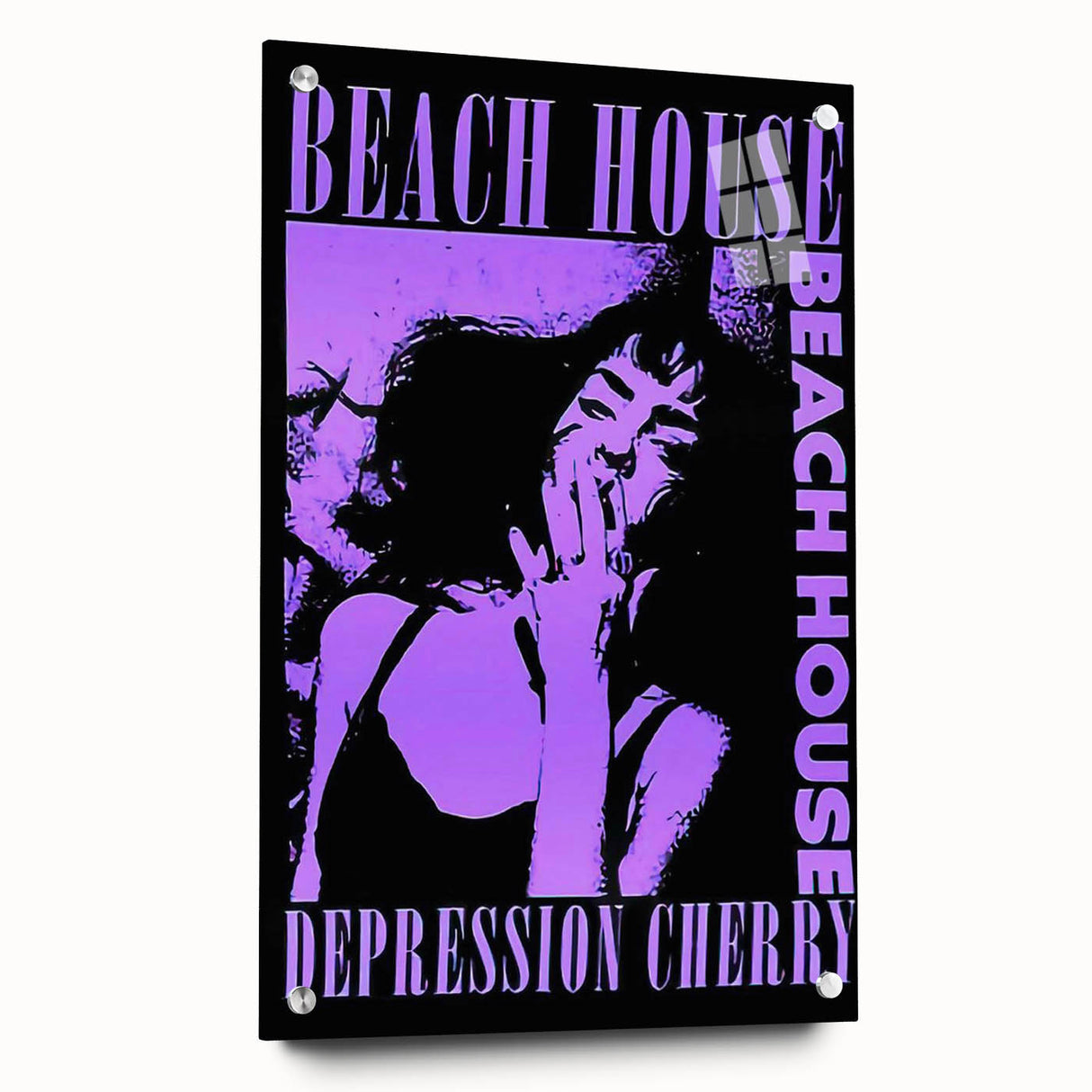 Beach House Depression Cherry Poster - Vintage Indie Art