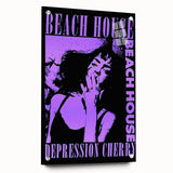 Beach House Depression Cherry Poster - Vintage Indie Art