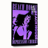 Beach House Depression Cherry Poster - Vintage Indie Art