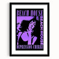 Beach House Depression Cherry Poster - Vintage Indie Art