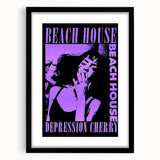Beach House Depression Cherry Poster - Vintage Indie Art