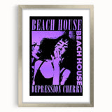 Beach House Depression Cherry Poster - Vintage Indie Art
