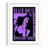 Beach House Depression Cherry Poster - Vintage Indie Art