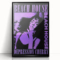 Beach House Depression Cherry Poster - Vintage Indie Art