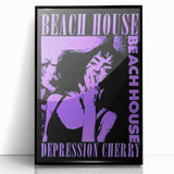 Beach House Depression Cherry Poster - Vintage Indie Art