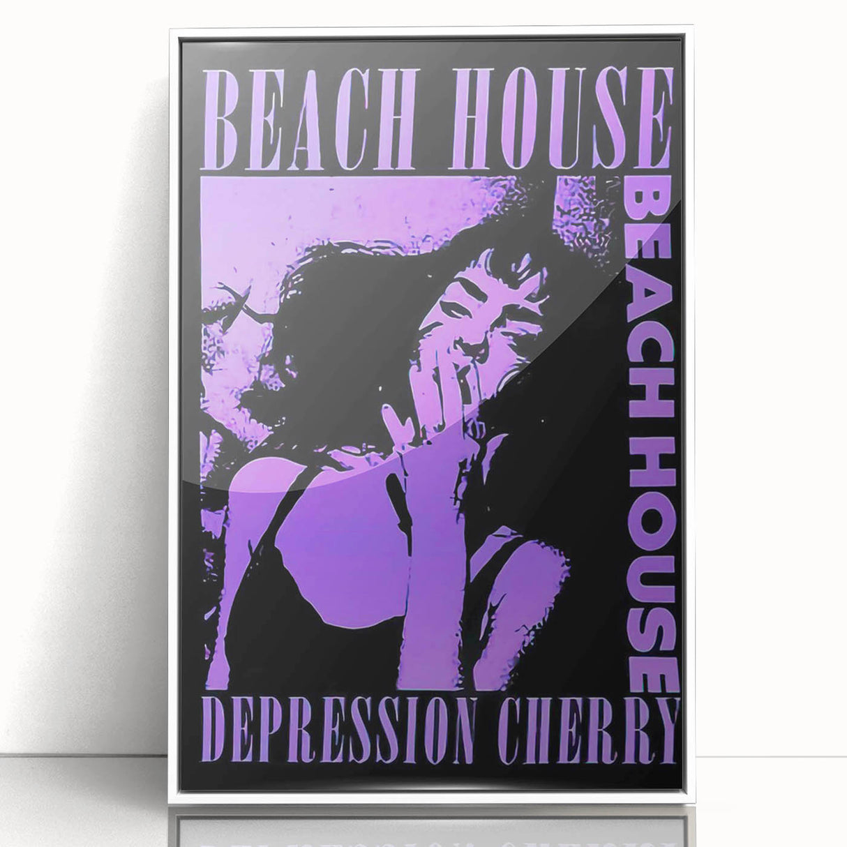Beach House Depression Cherry Poster - Vintage Indie Art