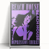 Beach House Depression Cherry Poster - Vintage Indie Art