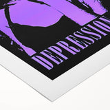 Beach House Depression Cherry Poster - Vintage Indie Art