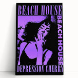 Beach House Depression Cherry Poster - Vintage Indie Art
