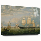 Golden State Ship Realism Art Print - Fitz Henry Lane Nautical Canvas Art