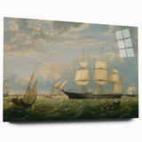 Golden State Ship Realism Art Print - Fitz Henry Lane Nautical Canvas Art