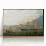 Golden State Ship Realism Art Print - Fitz Henry Lane Nautical Canvas Art