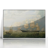 Golden State Ship Realism Art Print - Fitz Henry Lane Nautical Canvas Art