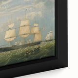 Golden State Ship Realism Art Print - Fitz Henry Lane Nautical Canvas Art