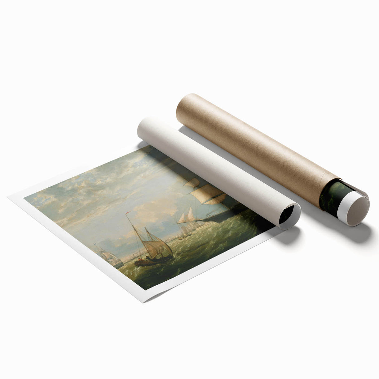 Golden State Ship Realism Art Print - Fitz Henry Lane Nautical Canvas Art