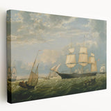 Golden State Ship Realism Art Print - Fitz Henry Lane Nautical Canvas Art